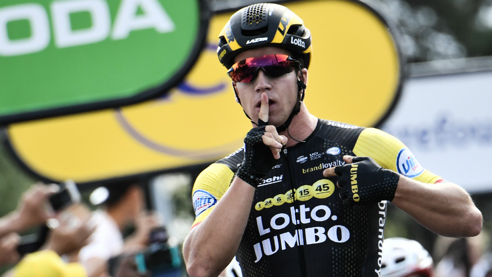 Groenewegen logró su primer triunfo en este Tour de Francia. (AFP)