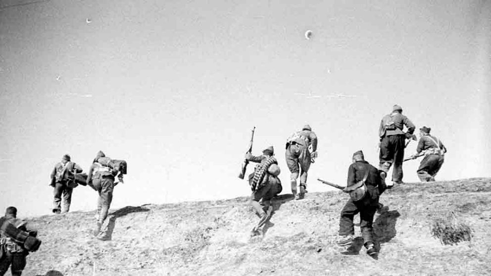Un grupo de milicianos durante la Guerra Civil española. (Foto: MECD-Herederos de Alfonso)