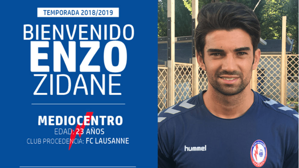 Enzo Zidane, nuevo jugador del Rayo Majadahonda.