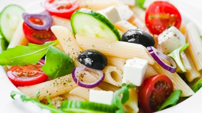 pasta con queso de cabra