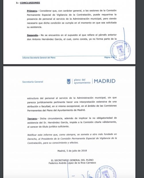 Ahora Madrid y PSOE evitan la declaración de un testigo clave en la comisión de su red clientelar