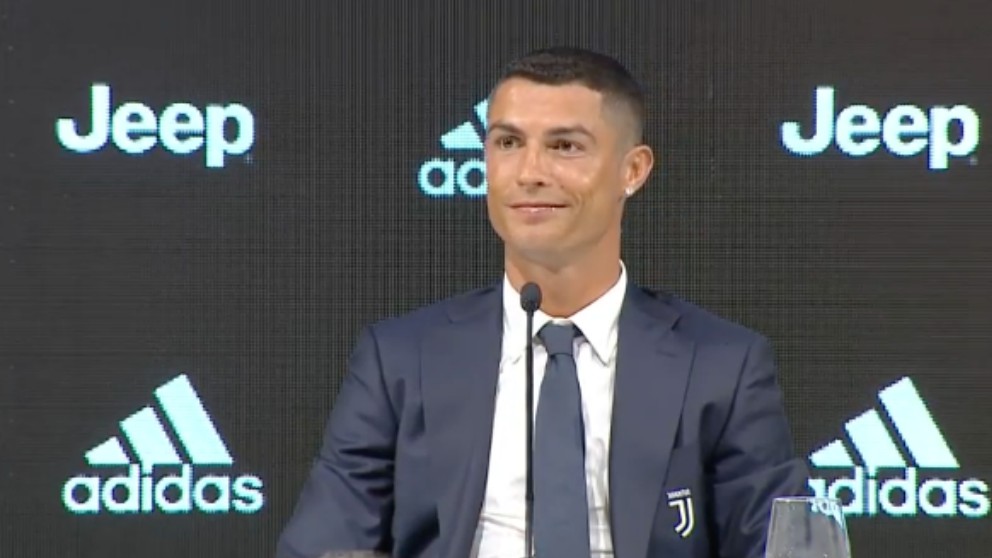 Cristiano Ronaldo, en su presentación con la Juventus.