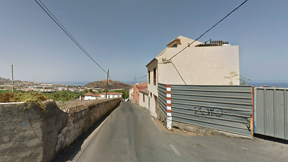 Zona de la Cruz de los Martillos, en La Orotava (Tenerife), donde se produjo el suceso.
