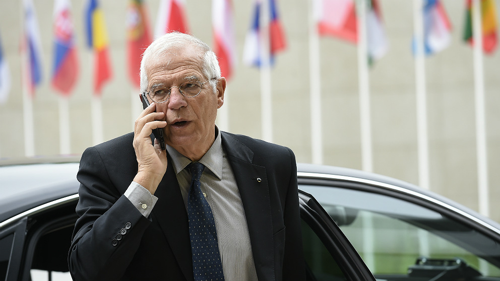 Josep Borrell, ministro de Exteriores, en Bruselas. (Foto: AFP)