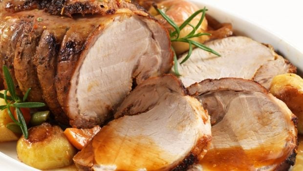 lomo de cerdo al vino blanco