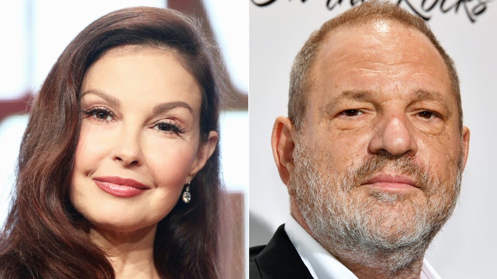 Ashley Judd y Harvey Weinstein. (Foto: AFP)