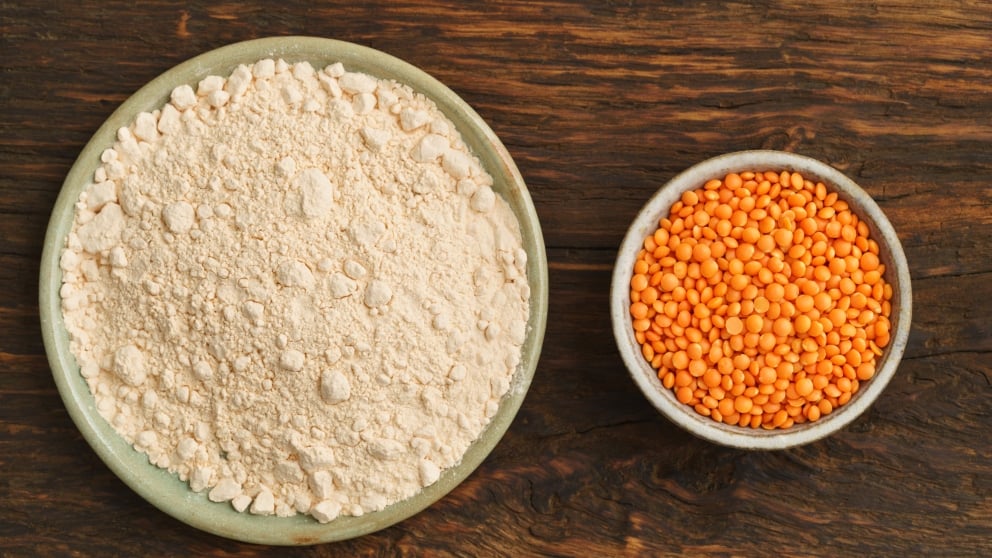 Receta de harina de lentejas