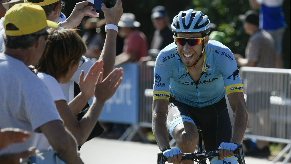 Omar Fraile, durante la etapa 14 del Tour de Francia 2018. (AFP)