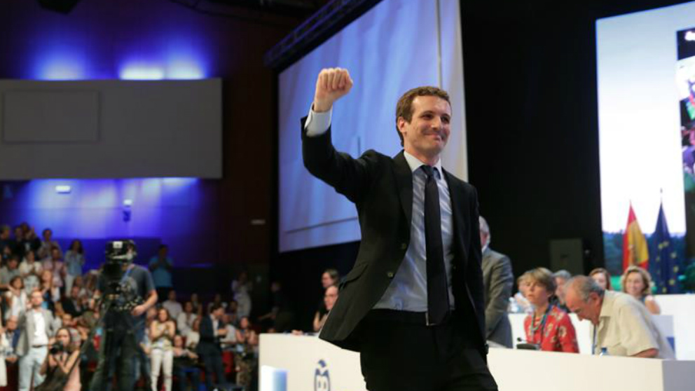 Pablo Casado en el Congreso del PP. Foto: EFE