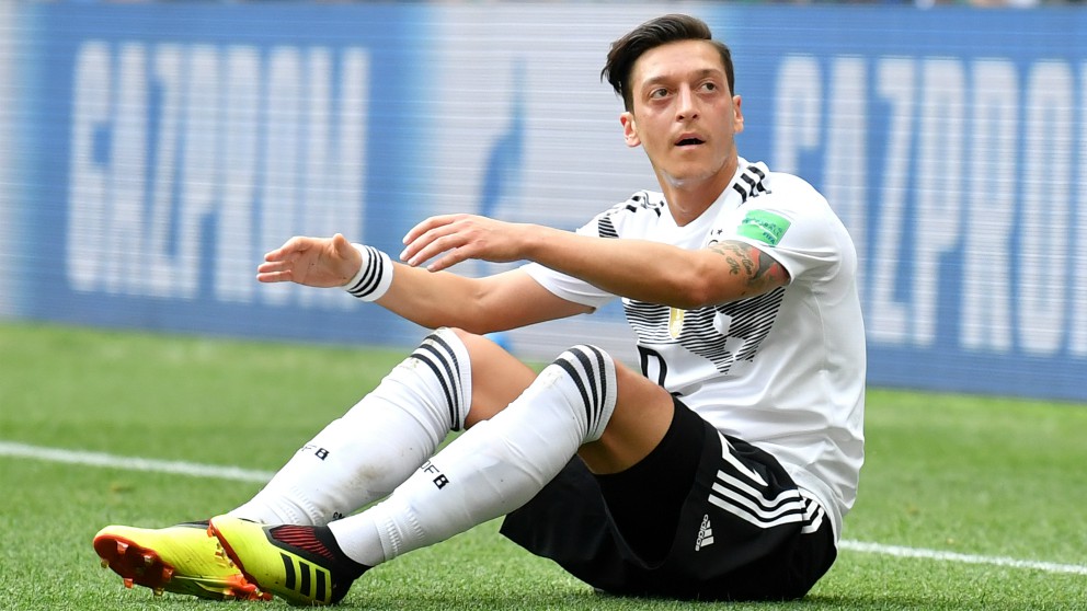 Ozil, en un partido de la selección alemana en el Mundial. (Getty)