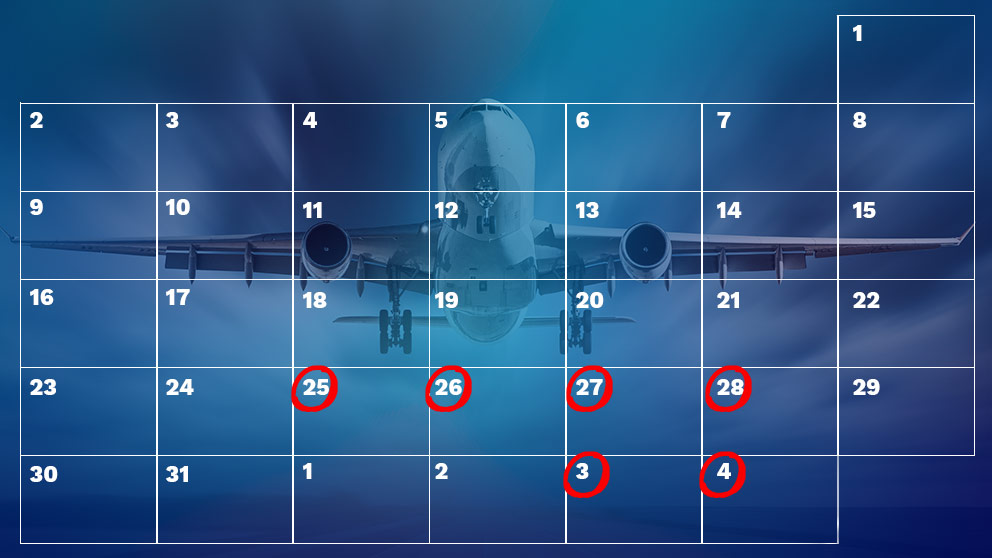 Calendario de huelgas de aerolíneas y aeropuertos en verano de 2018
