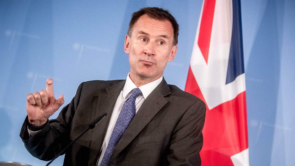 Jeremy Hunt, ministro de Exteriores de Reino Unido. (AFP)