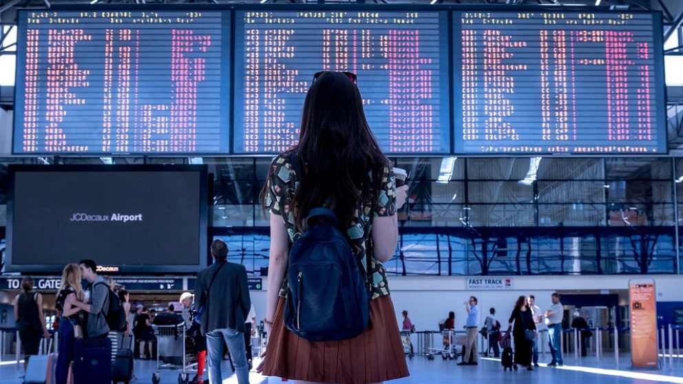 Existen muchas rutas aéreas sobre España