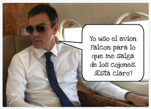 Los mejores memes del viaje de Pedro Sánchez en el Falcon al FIB para ver a  The Killers