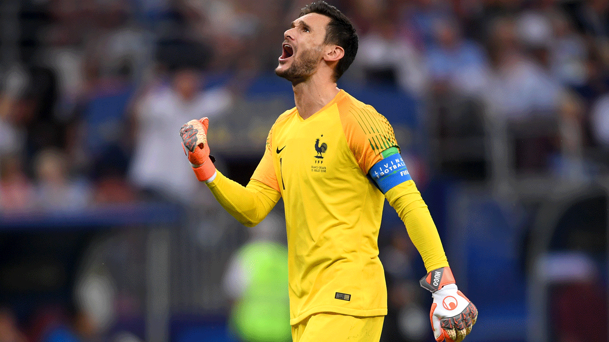 Lloris, en un partido del Mundial. (Getty)