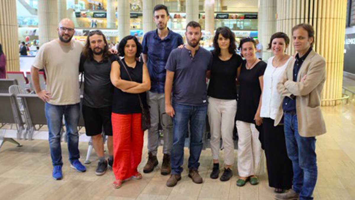 Concejales de Podemos y de la CUP que parten hacia Cisjordania