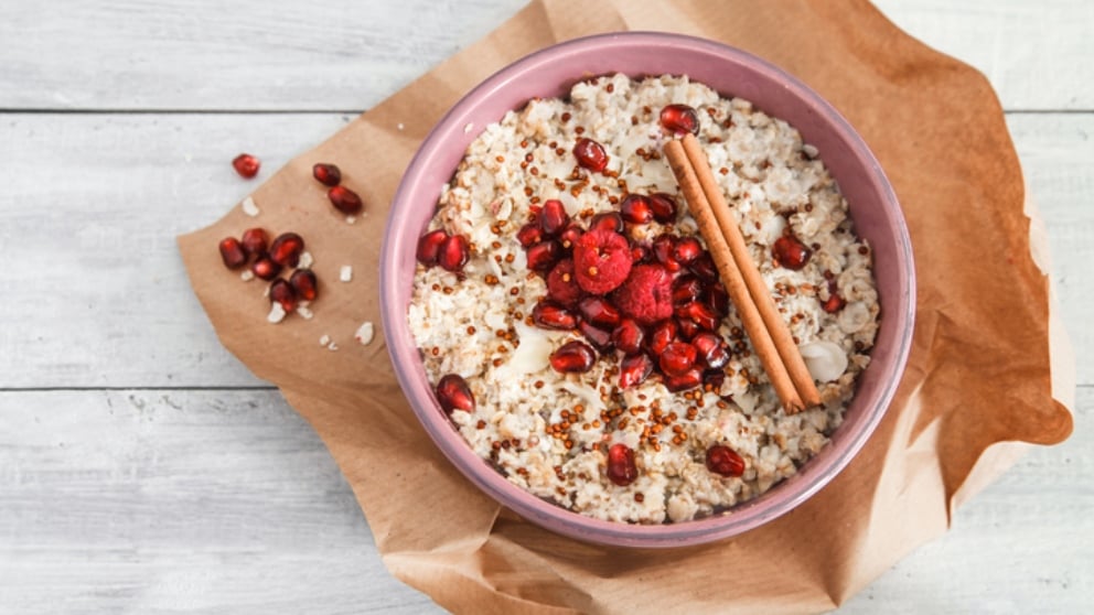 Receta de quinoa con leche estilo arroz con leche, un postre saludable