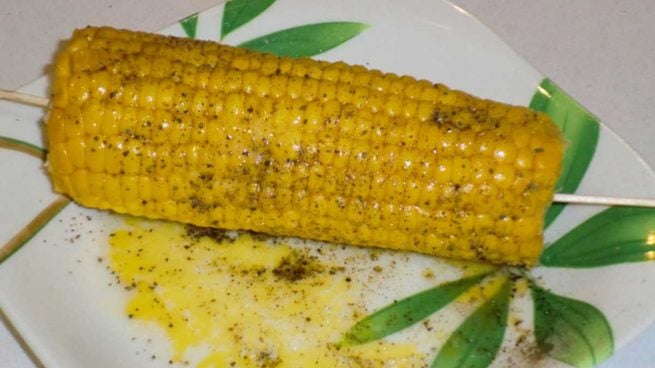 Receta de Mazorca de maíz al horno fácil y rápida de preparar