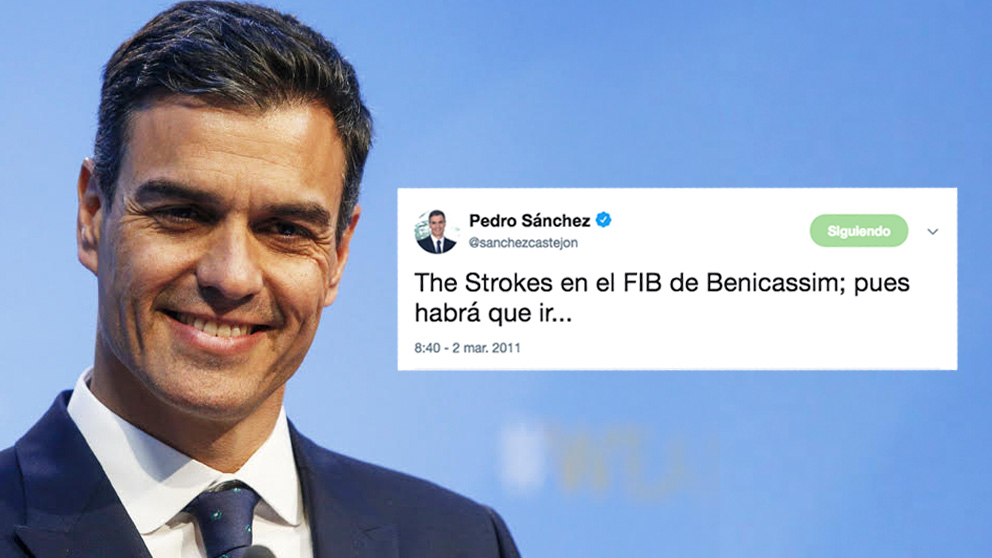 El tuit de Pedro Sánchez que Twitter ha rescatado con motivo de su viaje al FIB en avión oficial