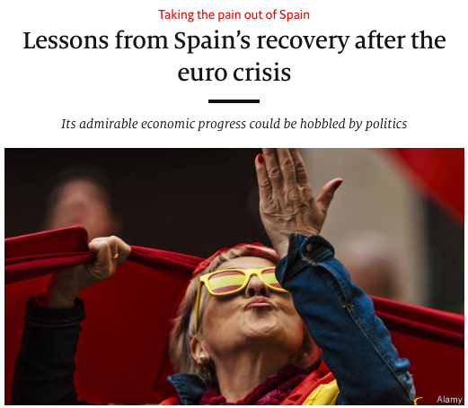 Artículo de The Economist sobre España