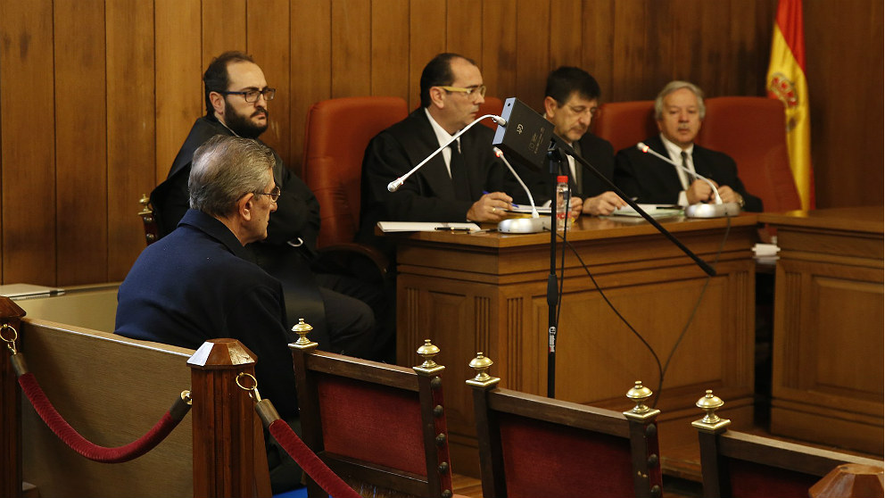 Sesión del juicio al padre Román, en el llamado ‘caso Romanones’. (EP)