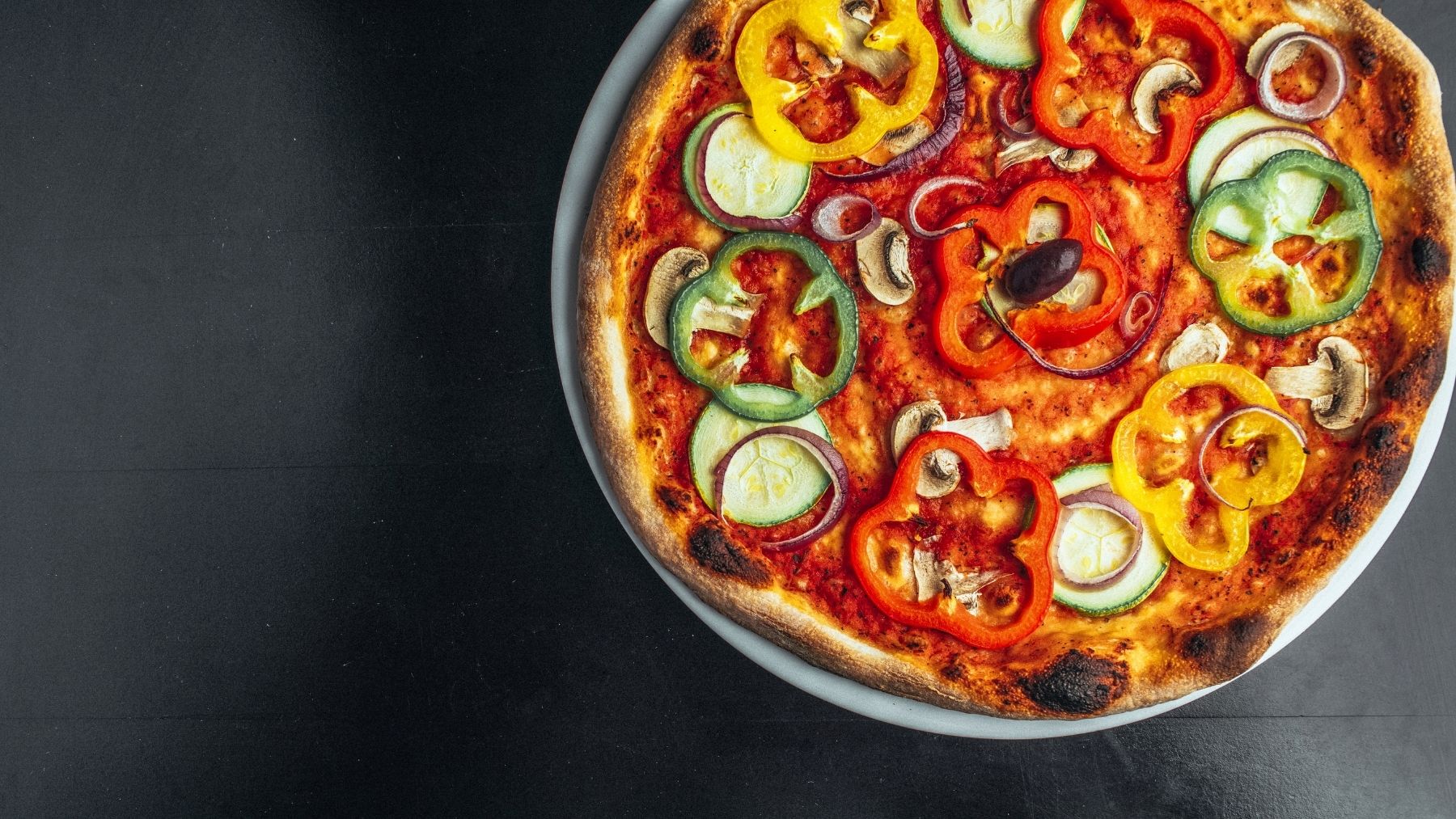 Receta de pizza de verduras o vegetariana