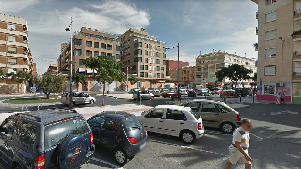 Calles del centro de Alfafar (Valencia), donde se produjo el suceso.