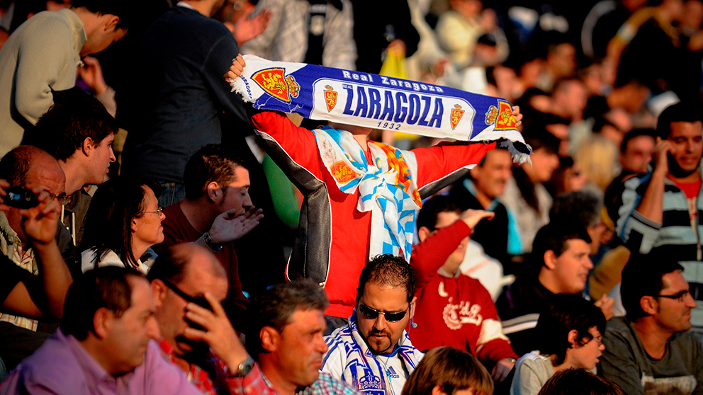 La afición del Zaragoza es líder en número de abonados de Segunda. (Getty)