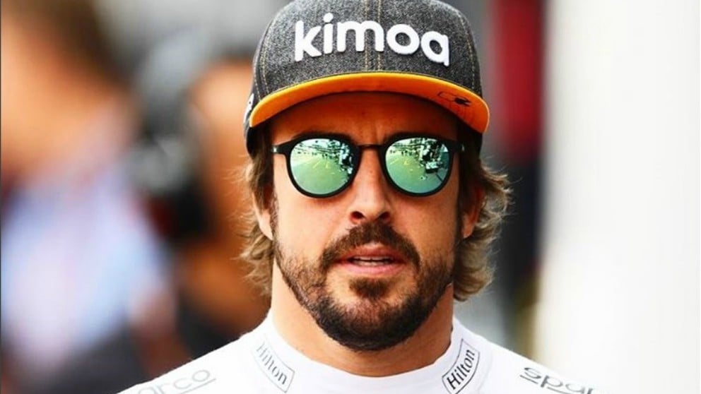 Fernando Alonso, durante una carrera.