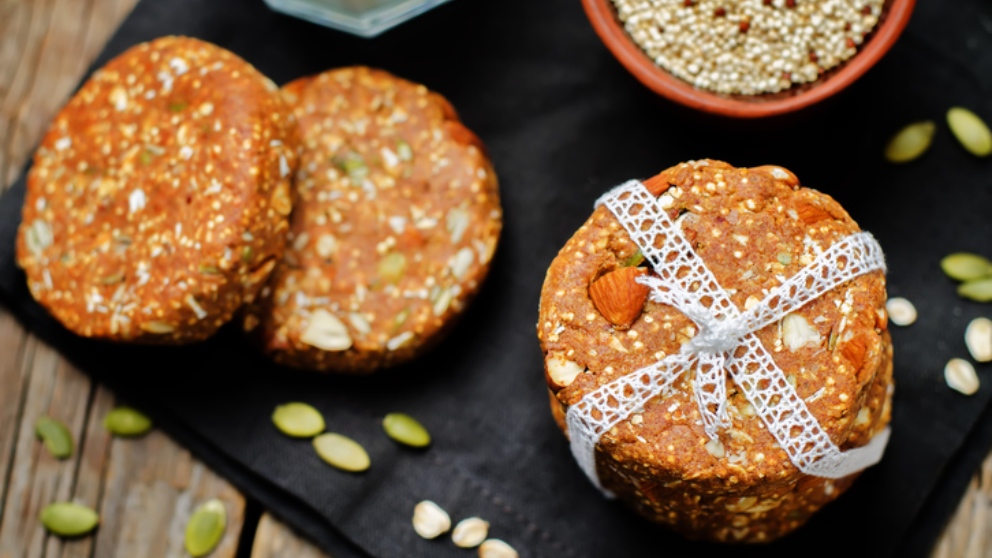 Receta de galletas de quinoa y avena, para una merienda o desayuno sano