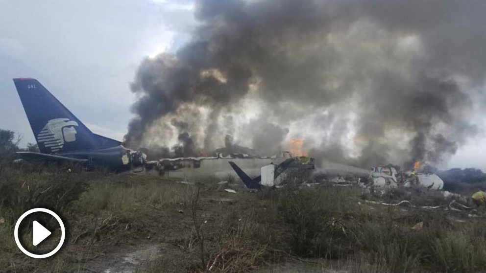 avion aeromexico accidente mexico