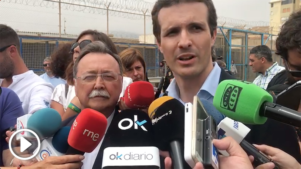 Pablo Casado, en Ceuta.