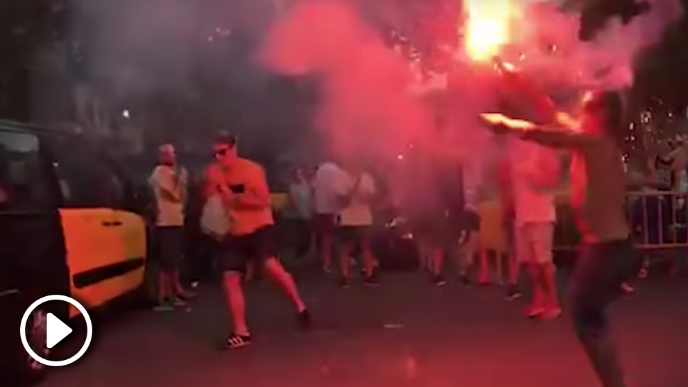 huelga taxis barcelona rave