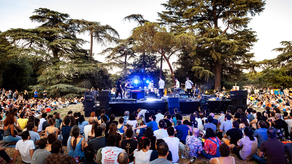 El grupo Vetusta Morla durante el concierto sorpresa que ofrecieron en Veranos de la Villa de Madrid. Foto: Veranos de la Villa