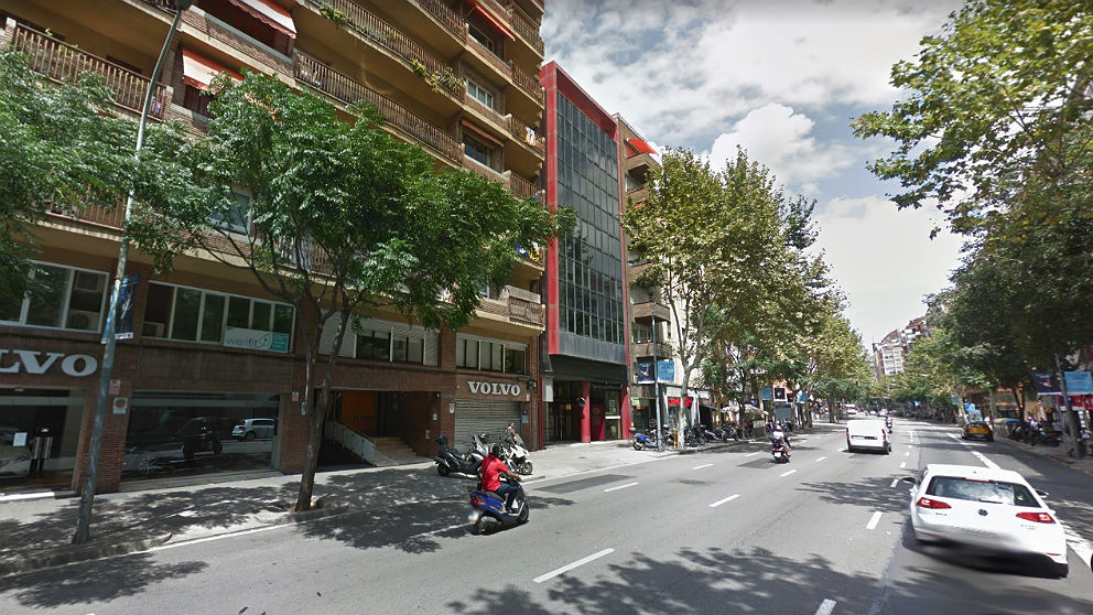 La calle Berlín de Barcelona, donde se produjo el suceso.
