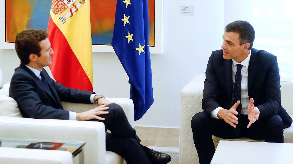 Pedro Sánchez y Pablo Casado.