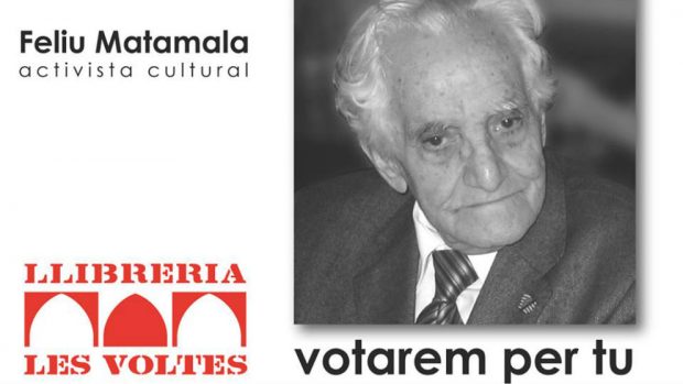 Propaganda de la librería de Félix Matamala para la consulta soberanista del 9-N (Foto: Librería Les Voltes vía Facebook)