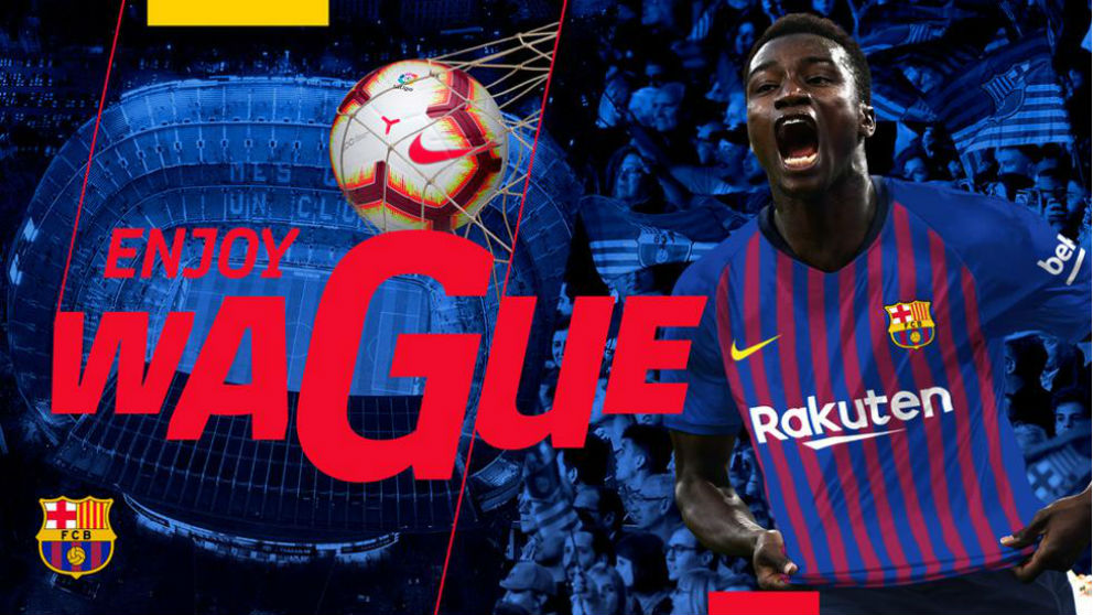 El Barcelona ficha al senegalés Moussa Wagué. (FC Barcelona)