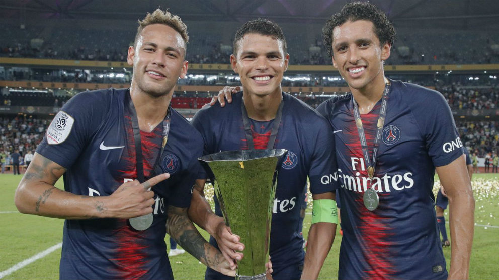 Neymar celebra la Supercopa de Francia. (PSG)