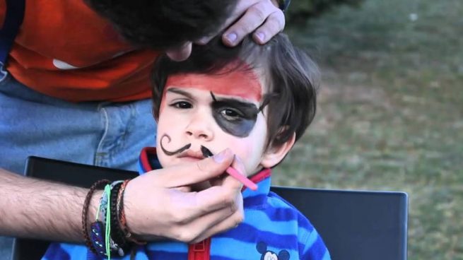 maquillaje de pirata para niños
