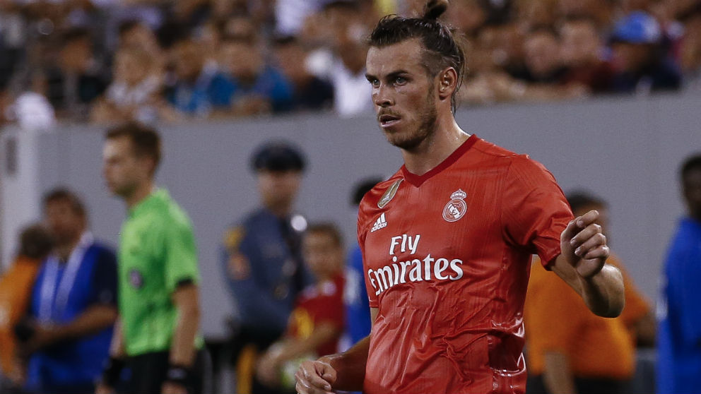 Gareth Bale, durante el Real Madrid – Roma de la International Champions Cup 2018. (Getty)