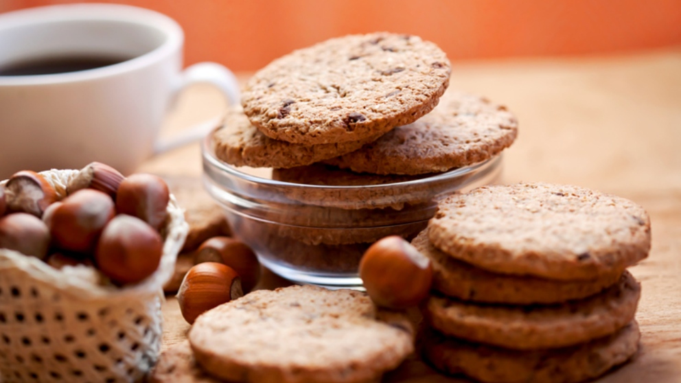 Receta de galletas de avellanas, ideales para el desayuno