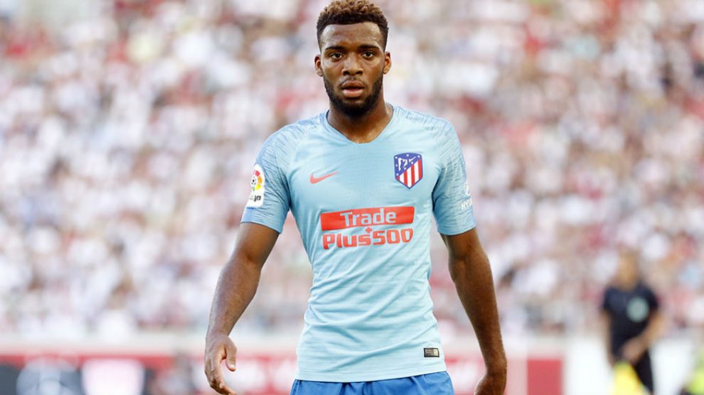 Thomas Lemar, durante un partido de pretemporada con el Atlético de Madrid. (atleticodemadrid.com)