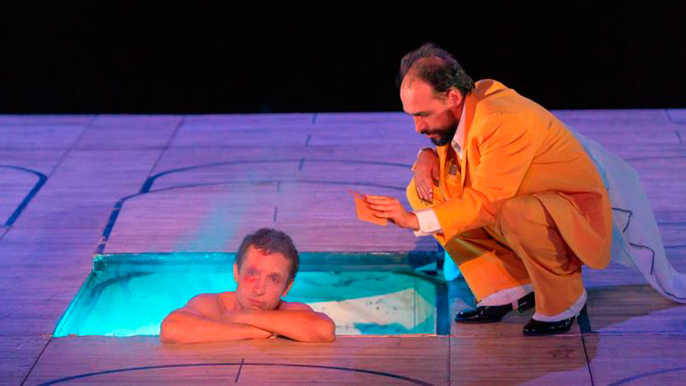 Un momento de la obra ‘Calígula’ en el Festival Internacional de Teatro Clásico de Mérida. Foto: EFE