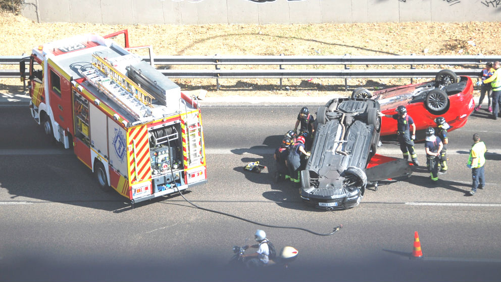 Imagen de un accidente de tráfico (Foto: EFE).