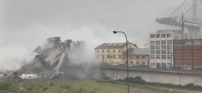 Génova derrumbe viaducto