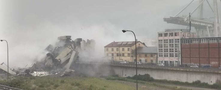 Génova derrumbe viaducto