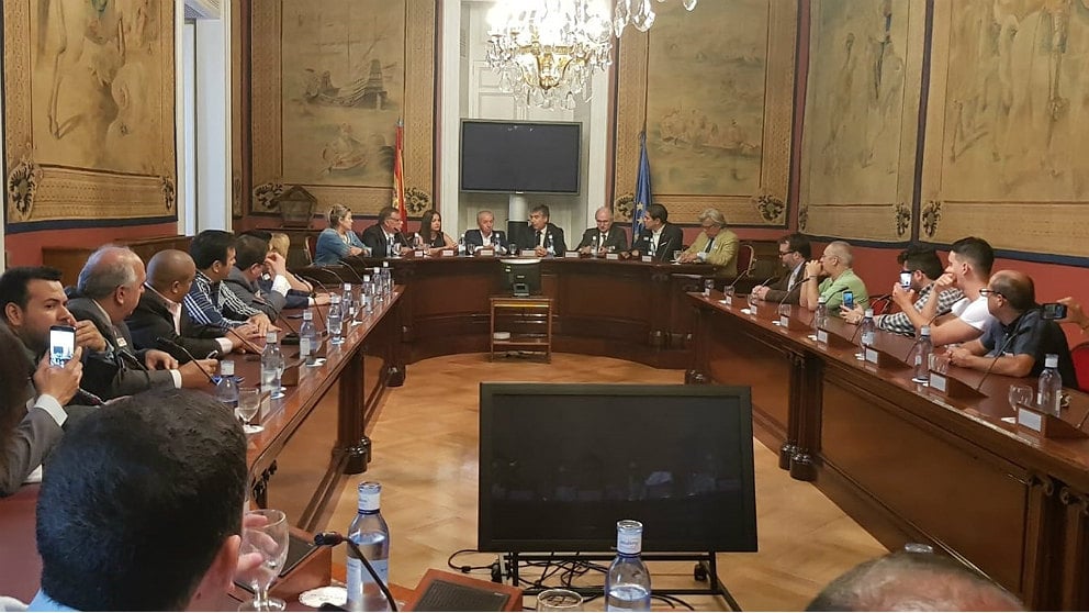 Reunión del PP en el Senado con representantes de la oposición democrática de Venezuela. (EP)