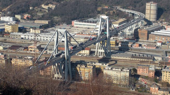 El Puente Morandi de Génova fue inaugurado en 1967.