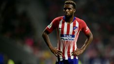 Thomas Lemar, durante un partido con el Atlético. (AFP)